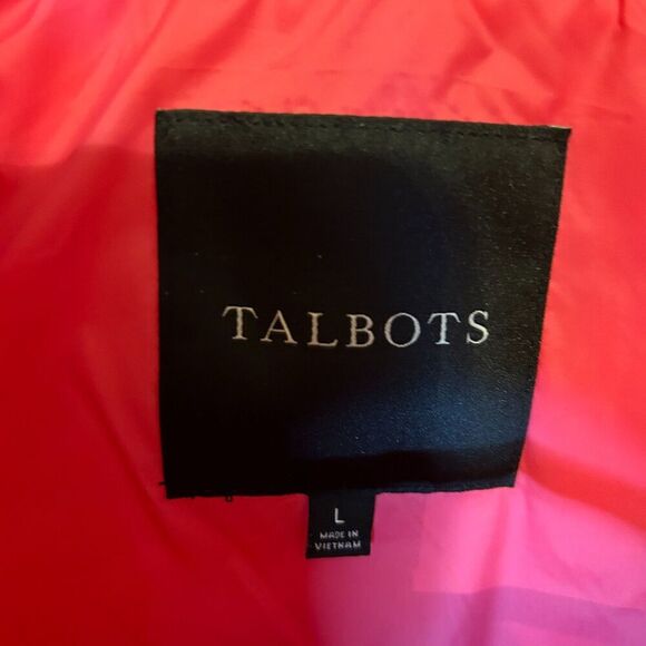 Talbots Down Puffer Vest Womens Large Pink - Picture 8 of 11